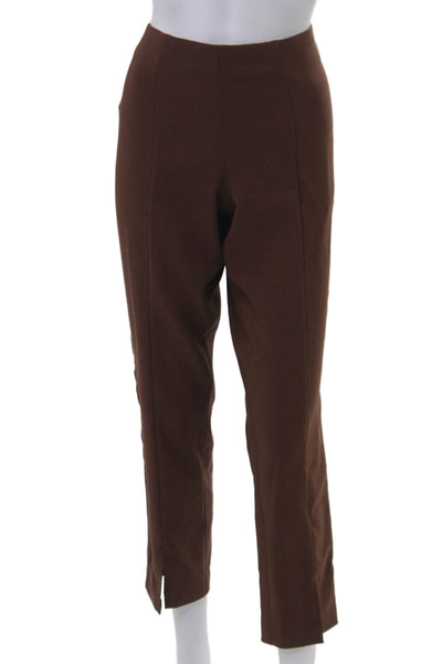Adrianna Papell Women Ankle Dress Pants Brown Size 8