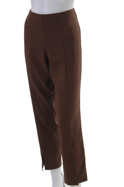 Adrianna Papell Women Ankle Dress Pants Brown Size 8