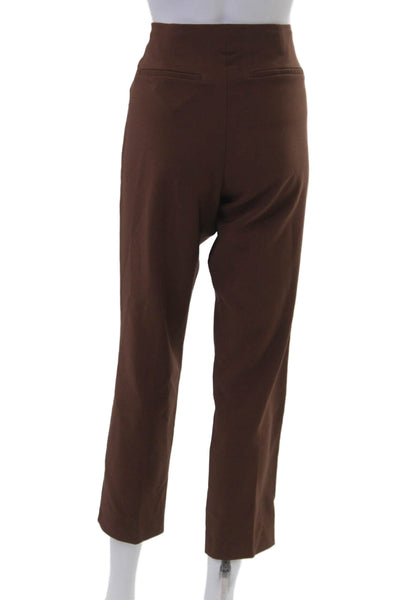 Adrianna Papell Women Ankle Dress Pants Brown Size 8