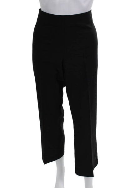 Adrianna Papell Women Cropped Ankle Dress Pants Black Size 8
