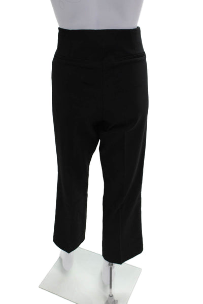 Adrianna Papell Women Cropped Ankle Dress Pants Black Size 8