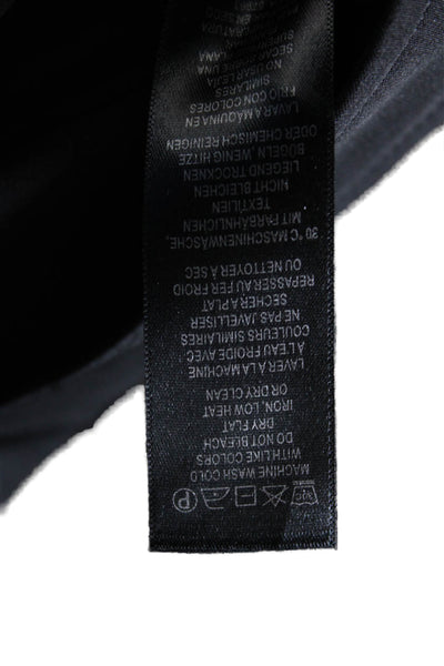 Adrianna Papell Women Cropped Ankle Dress Pants Black Size 8