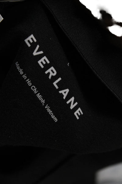 Everlane Women Ankle Cropped Dress Pants Black Zip Size 2