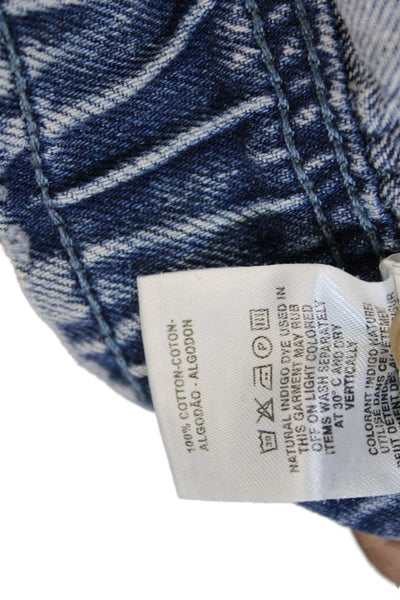 DL1961 Unisex 80s Blue Cotton Shorts Size 29