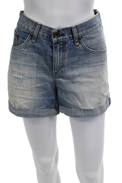 Rag & Bone Unisex Blue Cotton Shorts Size 29