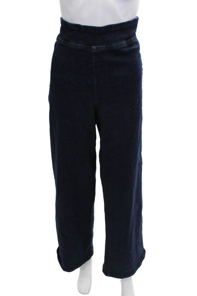 Frame Womens Cropped Dark Blue Mid-Rise Pants Size 2