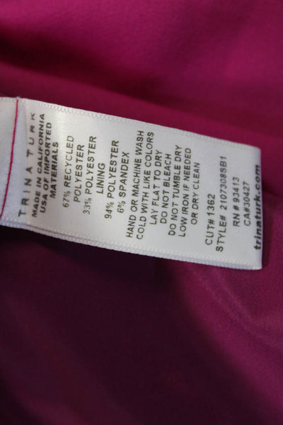 Trina Turk Women Shift Dress Pink Short Sleeve Size 6