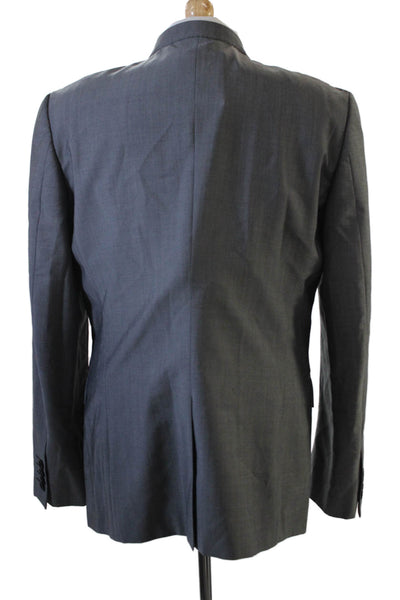 Paul Smith Men Gray Wool-Mohair Suit Jacket Classic Size M