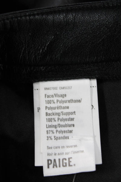 Paige Black Label Womens A-Line Mini Skort Black Size 10