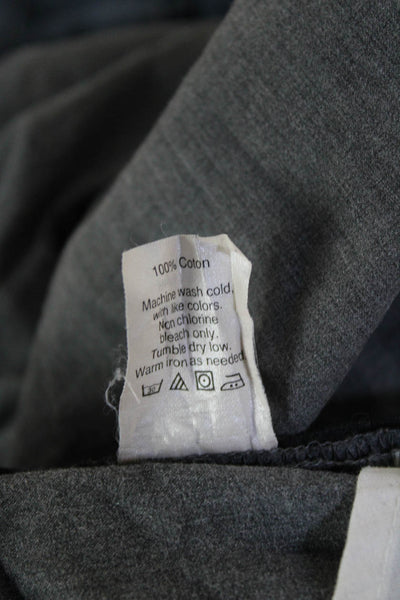 J Crew Men Cropped Ankle Pants Gray Button Cotton Size 34