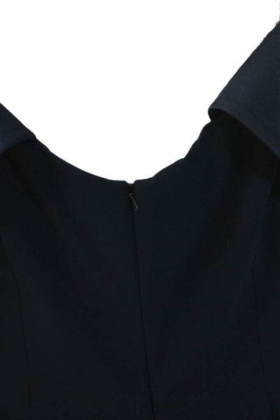Daymor Women Maxi Dress Dark Blue Zip Long Designer Size 14