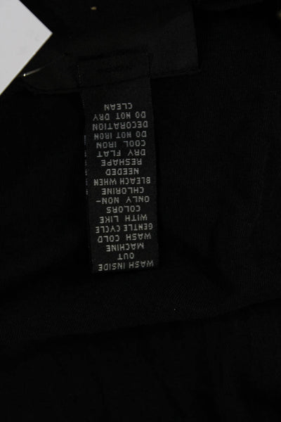 Alfani Women Tunic V-Neck Long Sleeve Black Modal Supima Cotton Size XL