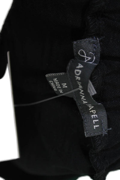 Adrianna Papell Women Cropped Dress Pants Black Size M
