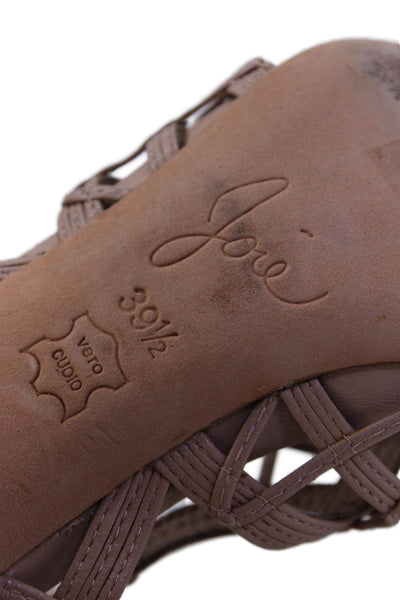 Joie Womens Stiletto Leather Strappy Sandals Nude Size 39.5