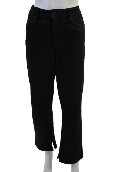 Hudson Women High Rise Ankle Cropped Pants Black Size 31