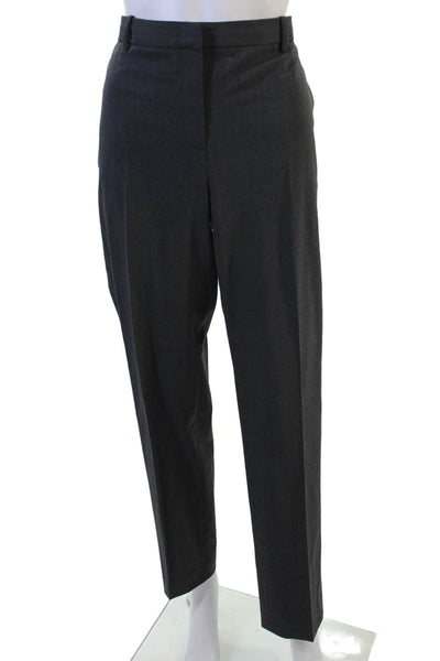 Theory Unisex Dark Gray Wool Dress Pants Hook & Eye Inseam 29 Size 12