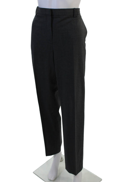 Theory Unisex Dark Gray Wool Dress Pants Hook & Eye Inseam 29 Size 12