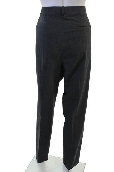 Theory Unisex Dark Gray Wool Dress Pants Hook & Eye Inseam 29 Size 12