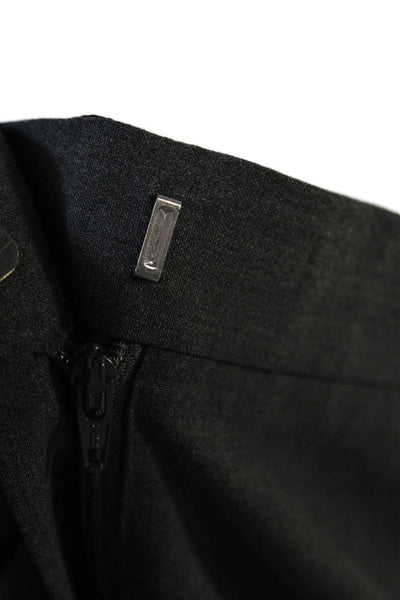 Theory Unisex Dark Gray Wool Dress Pants Hook & Eye Inseam 29 Size 12