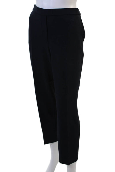 Theory Women Ankle Cropped Dress Pants Black Size 10