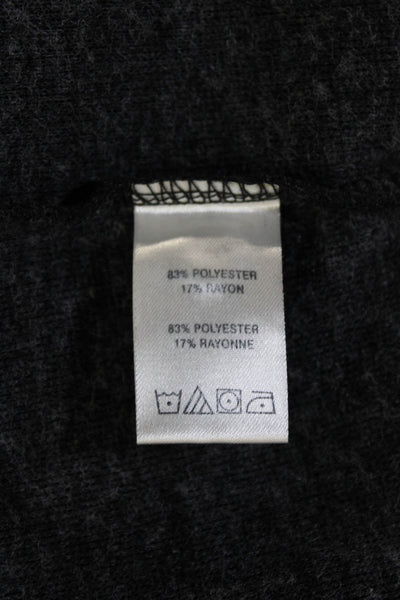 Nicoby Mens Round Neck Long Sleeve Henley Shirt Gray Size L