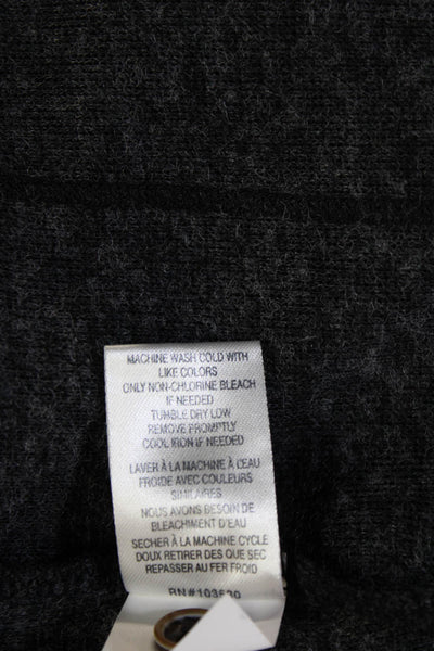Nicoby Mens Round Neck Long Sleeve Henley Shirt Gray Size L