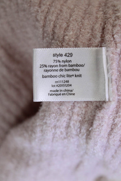 Barefoot Dreams® Womens Textured Knit Belt Long Robe Pink Size S
