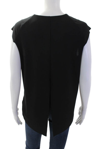 Bailey 44 Womens Black Basic Sleeveless Blouse Round Neck Size S