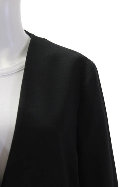 Spanx Womens One Button Long Sleeve Unlined Blazer Jacket Black Size Large