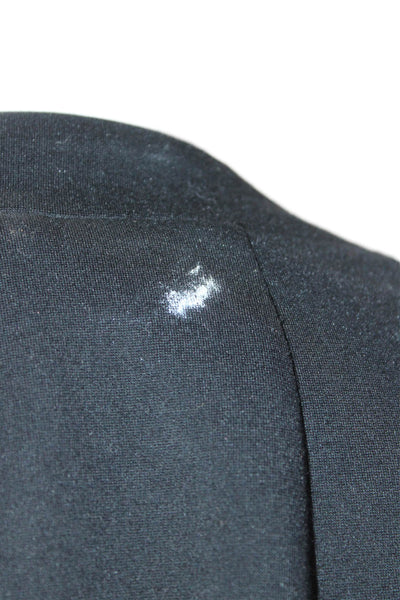 Spanx Womens One Button Long Sleeve Unlined Blazer Jacket Black Size Large