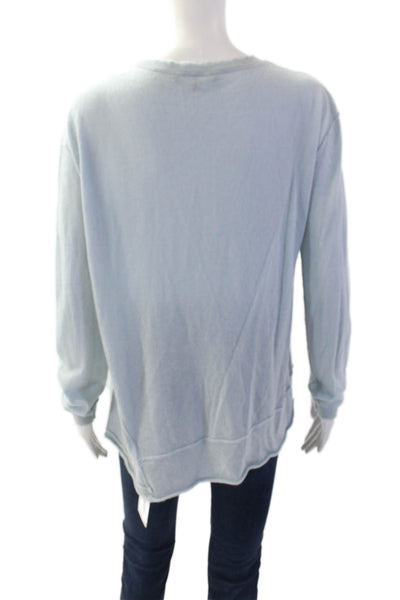 Generation Love, Women, Light Blue Cashmere Pullover Graphic Print Size L