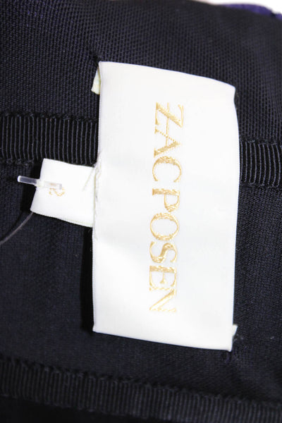 Zac Posen Womens Bodycon Pencil Dress Dark Blue Sleeveless Zip Size 2