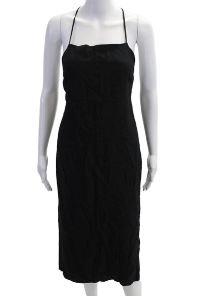 Joie Women Mini Slip Dress Black Polka Dot Scoop Neck Sleeveless Size XS