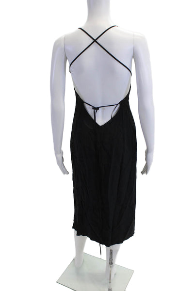 Joie Women Mini Slip Dress Black Polka Dot Scoop Neck Sleeveless Size XS