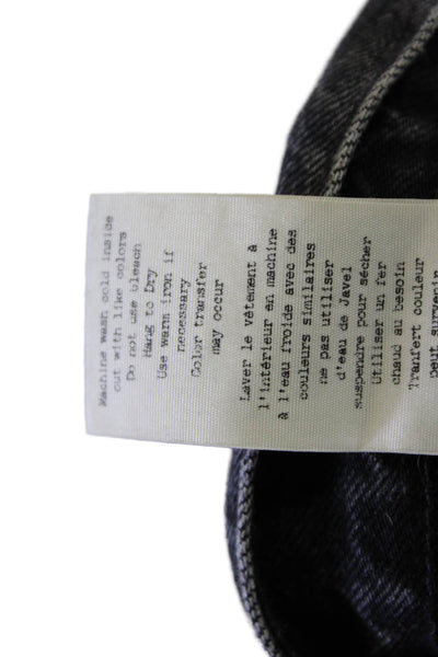 Rag & Bone Unisex Dark Gray Cotton Shorts Size 25