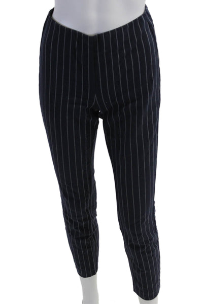 Rag & Bone Womens Cropped Ankle Dress Pants Dark Blue Striped Size 0