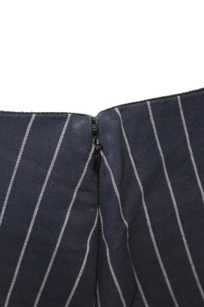 Rag & Bone Womens Cropped Ankle Dress Pants Dark Blue Striped Size 0