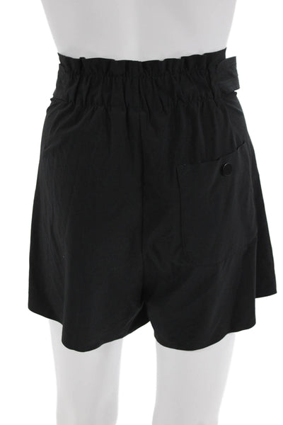 Athleta Unisex Black Solid Beach Shorts Size 10