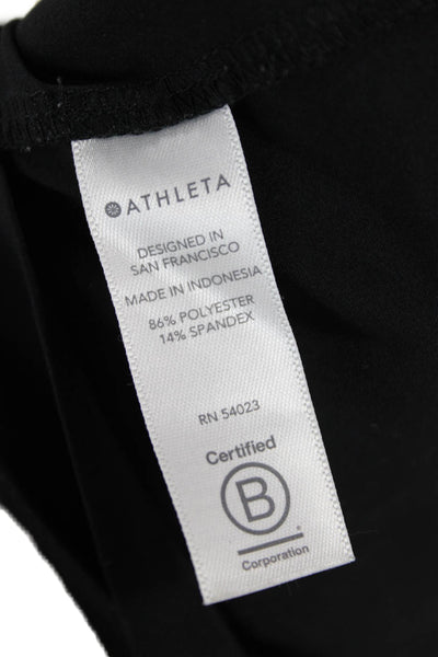 Athleta Unisex Black Solid Beach Shorts Size 10
