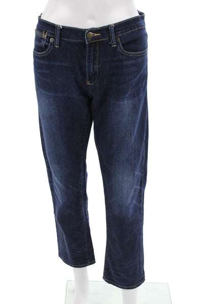 Henry & Belle Women Dark Blue Cropped Jeans Low Rise Petite Size 30