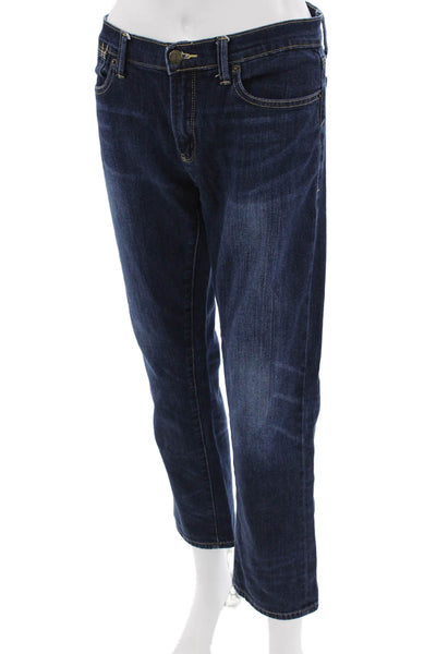 Henry & Belle Women Dark Blue Cropped Jeans Low Rise Petite Size 30