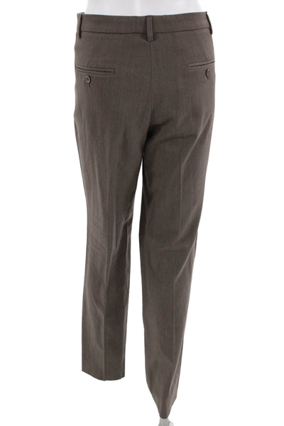 Gunex Unisex Brown Dress Pants 97% Virgin Wool Button Size 8