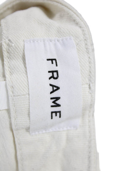 Frame Unisex High Rise White Pants Size 30