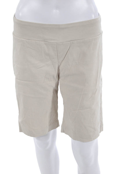 J. Mclaughlin Unisex Beige Bermuda Shorts Size 10
