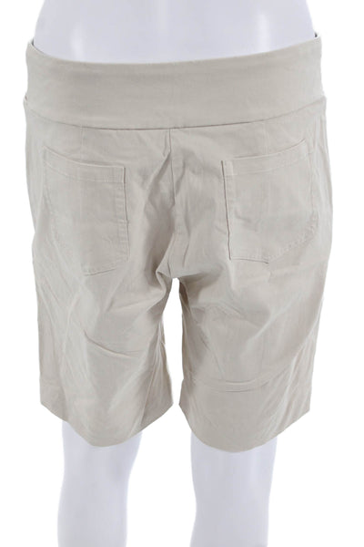 J. Mclaughlin Unisex Beige Bermuda Shorts Size 10