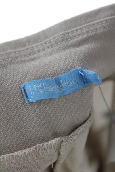 J. Mclaughlin Unisex Beige Bermuda Shorts Size 10