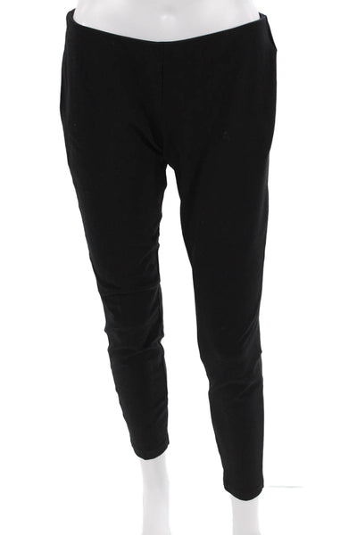 J Crew Women Ankle Dress Pants Black Zip Classic Rayon Blend Size 10