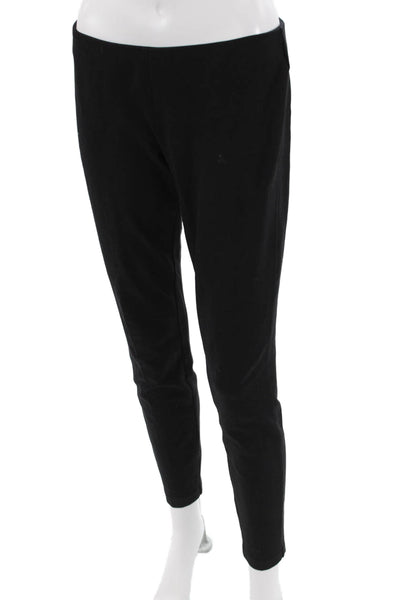 J Crew Women Ankle Dress Pants Black Zip Classic Rayon Blend Size 10