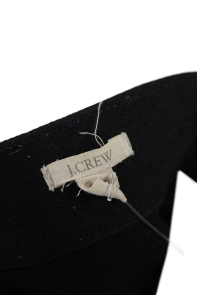 J Crew Women Ankle Dress Pants Black Zip Classic Rayon Blend Size 10