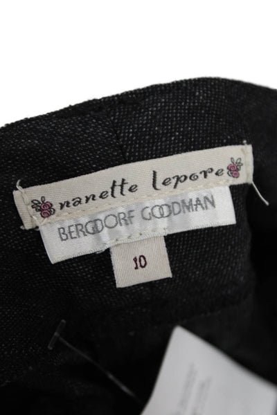 Nanette Lepore Unisex Dark Gray Dress Pants Size 10
